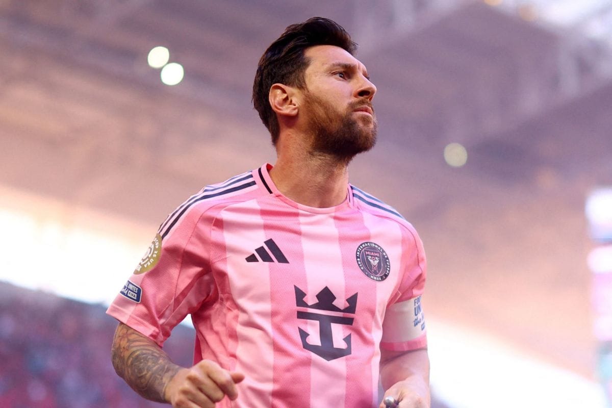 Lionel Messi in action for Inter Miami at Mercedes-Benz Stadium, Atlanta, during FIFA Club World Cup 2025